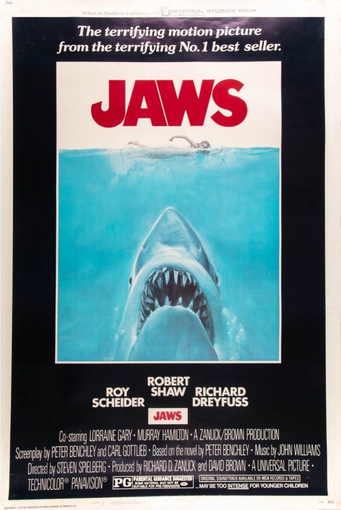 『JAWS／ジョーズ』(1975年)US版ポスター