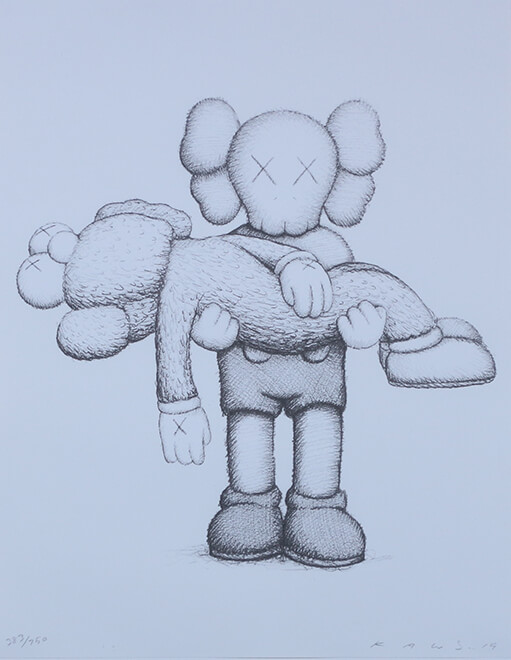 KAWS「Companionship in Age of Loneliness」38.5×30.0cm、2019年制作、ed750