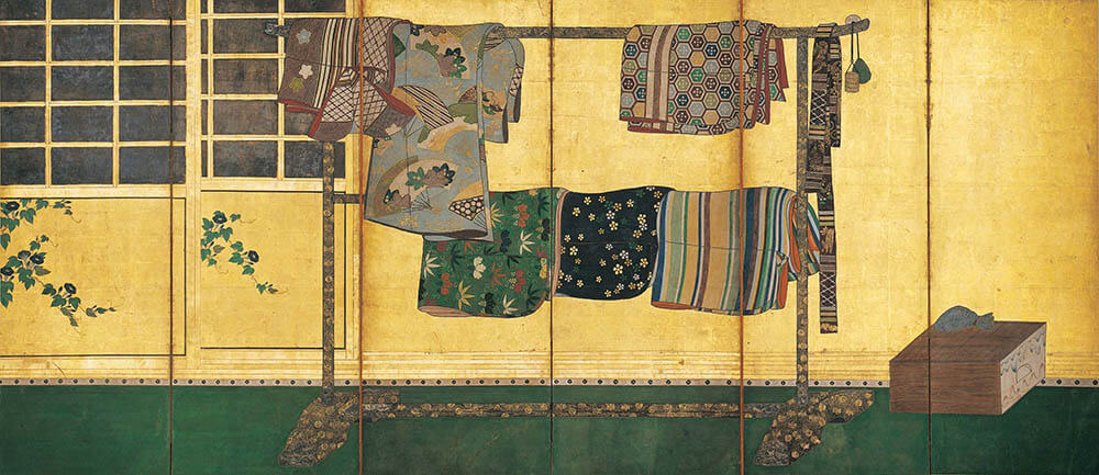 誰が袖図屏風（右隻）　日本・江戸時代　17世紀　根津美術館蔵