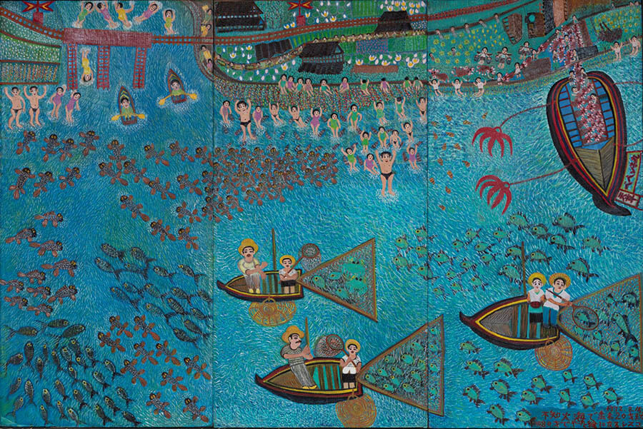 《ふるさとの海》1992年　熊本市現代美術館蔵
