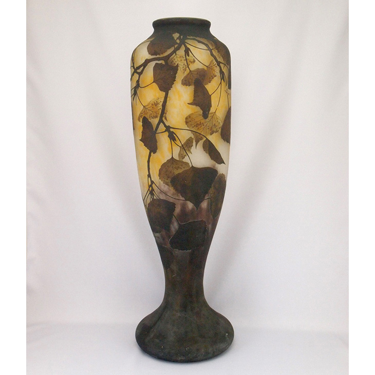 ドーム「ポプラ文花瓶」 1920年代 サイズ：高さ58cm