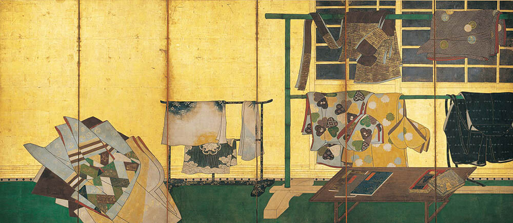 誰が袖図屏風（左隻）　日本・江戸時代　17世紀　根津美術館蔵