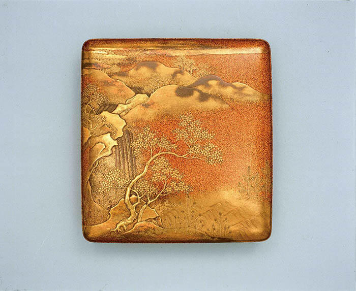 《吉野山蒔絵硯箱》江戸17世紀