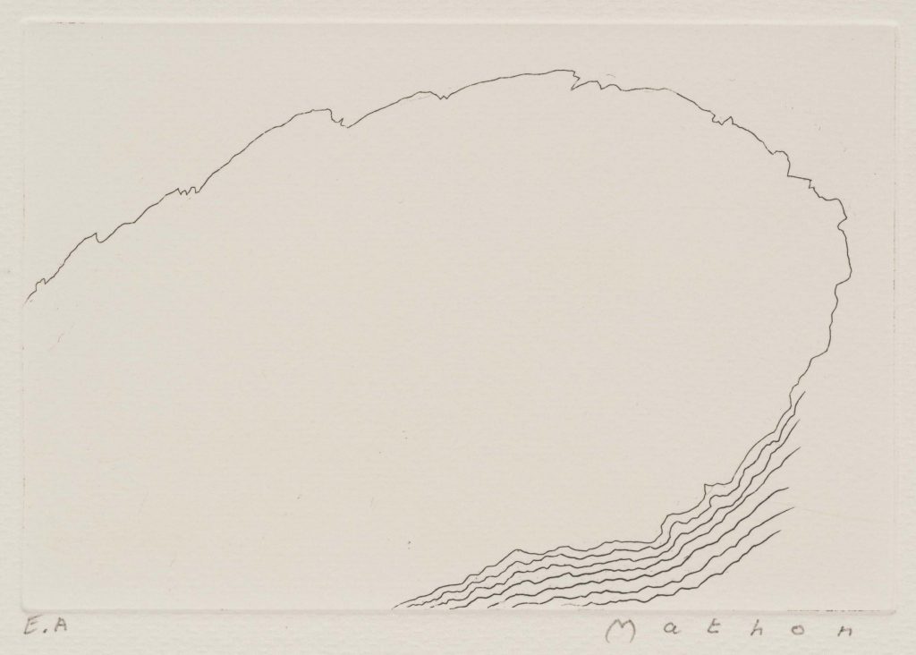 ブルーノ・マトン《無題》2004年～2005年　9.7×14.3㎝　エッチング、紙