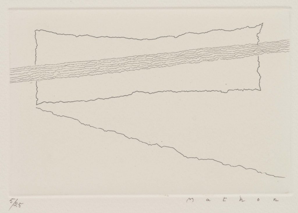 ブルーノ・マトン《無題》2004年～2005年　9.5×14.4㎝　エッチング、紙