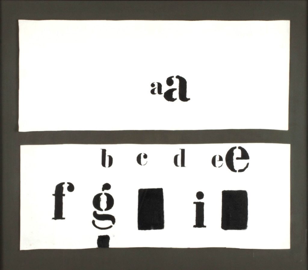  マルセル・ブロータス 《"aa"-"bcdeefgi"》 1974