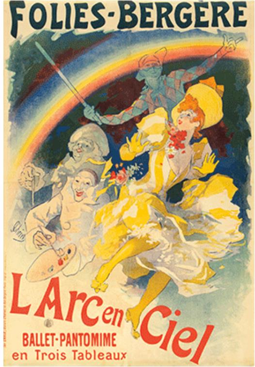 ジュール・シェレ《「虹」フォリー・ベルジェール》1893年