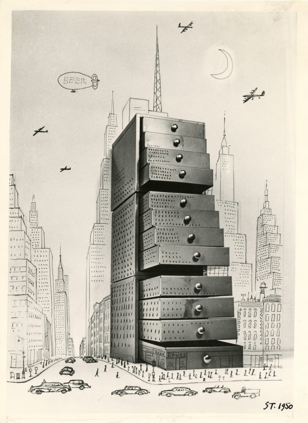 Chest of Drawers Cityscape, 1950