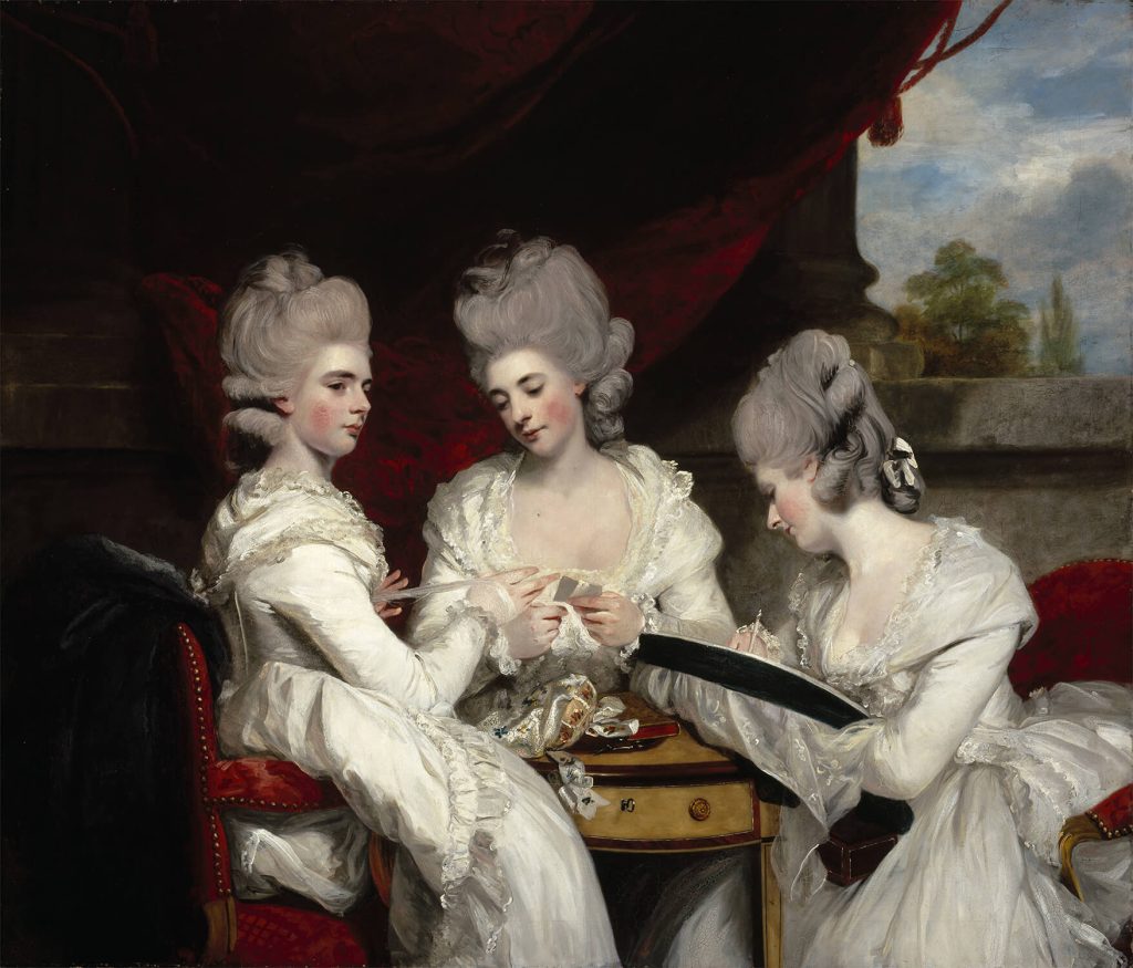 ジョシュア・レノルズ 《ウォルドグレイヴ家の貴婦人たち》 （部分） 1780年