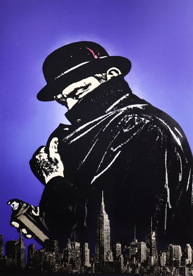 ニック・ウォーカー 「GOTHAM VANDAL Purple」 2014年 シルクスリーン ed.150 84.5 × 58 cm