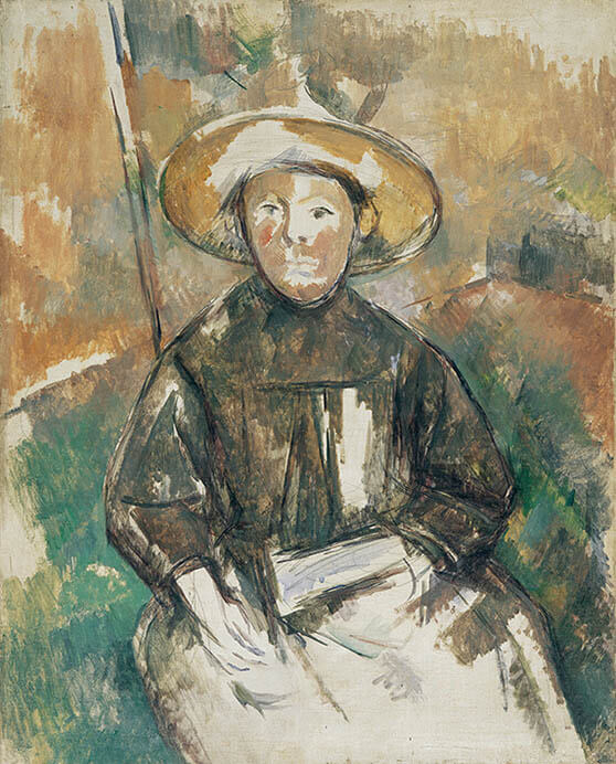 ポール・セザンヌ《麦藁帽子をかぶった子供》　1896～1902年頃　メナード美術館蔵