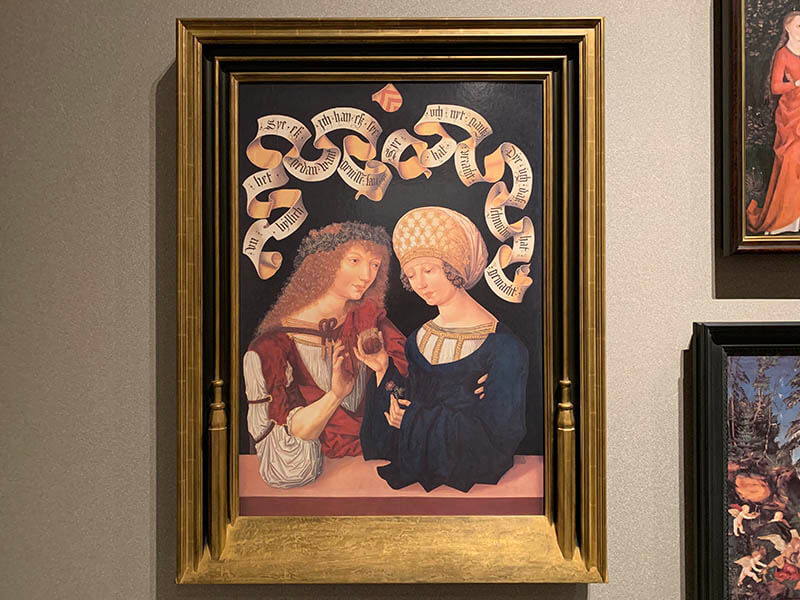 ハウスブーフの画家「二人の肖像」(ゴータ城美術館、ドイツ)