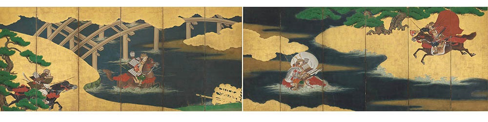 《源平合戦図屏風》　6曲1双　江戸時代　海の見える杜美術館　