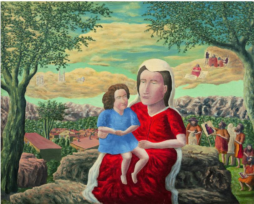 アンドレ・ボーシャン《芸術家たちの聖母》1948年 個人蔵（ギャルリーためなが協力）