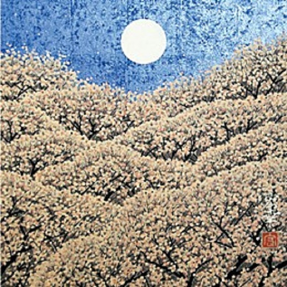 「春の月」29.0×29.0cm