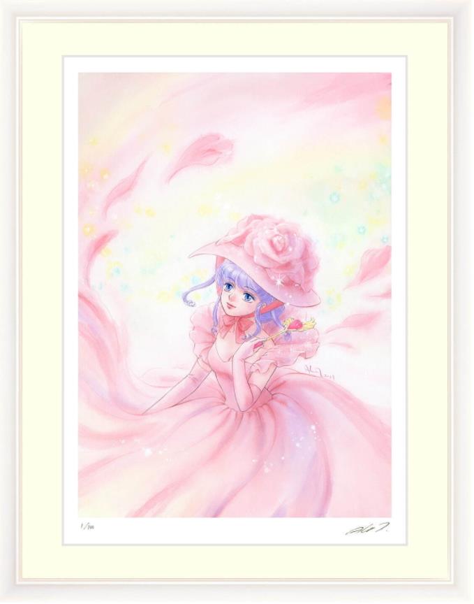 魔法の天使 クリィミーマミ 版画「薔薇の願い」30,800円 56×45cm／エディション：100 ©ぴえろ
