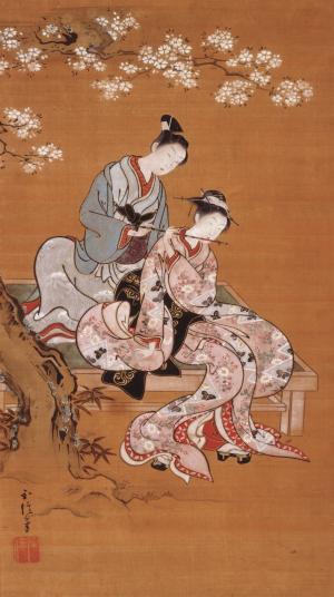至信《見立玄宗図》 江戸時代中期（18世紀） 熊本県立美術館所蔵