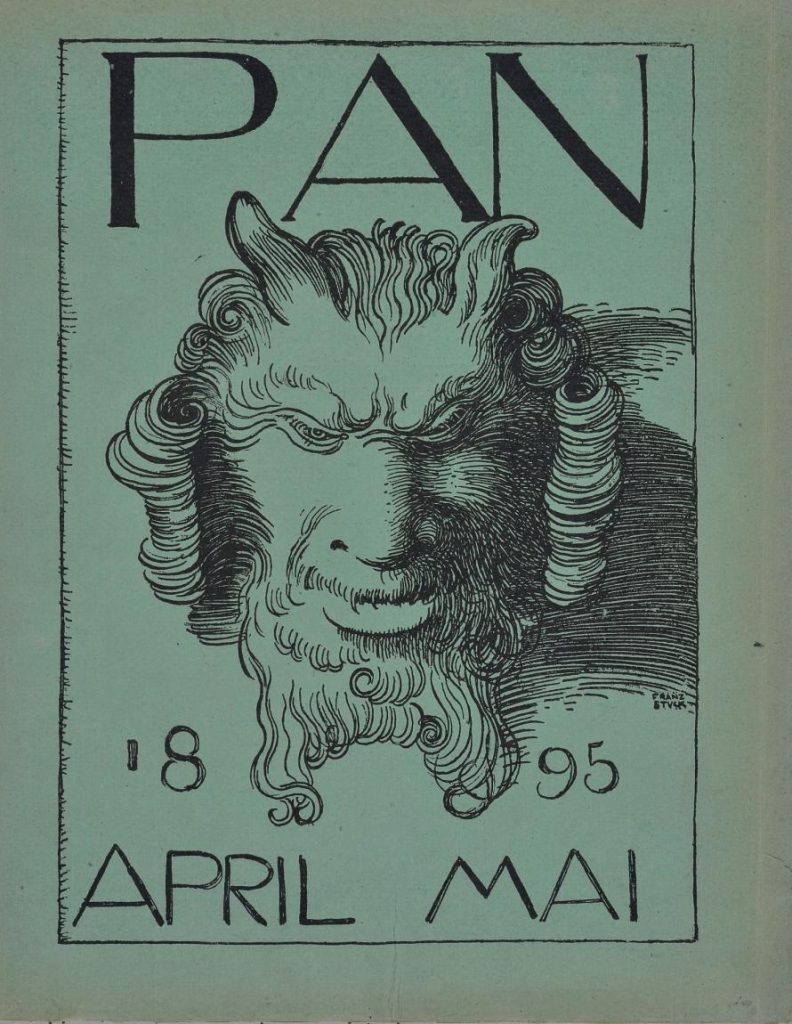 「パン」 第1年第1号表紙 1895年刊 （デザイン：フランツ・フォン・シュトゥック）