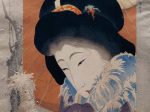 山本昇雲《いま姿　寒牡丹》明治42年(1909)3月　千葉市美術館蔵
