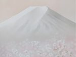 富士桜(掛軸、日本画、尺八)
