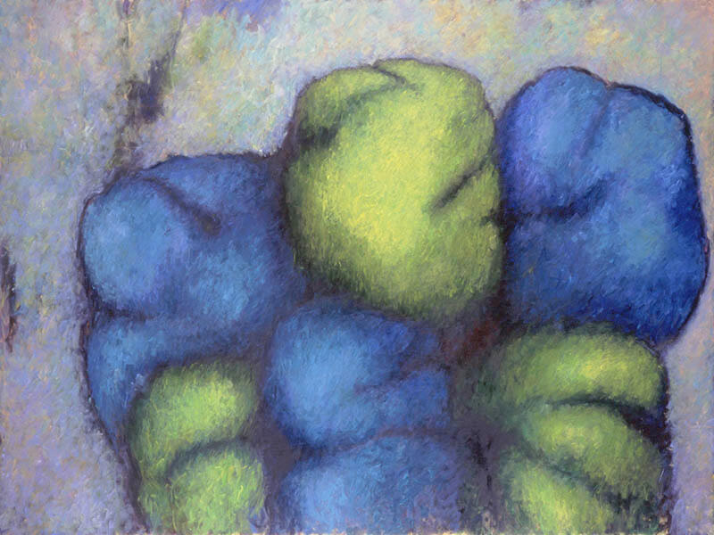 辰野登恵子「無題　97-4」1997年　カンヴァスに油彩 218 x 291cm
