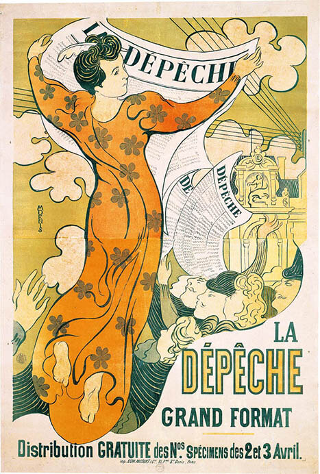 モーリス・ドニ《『ラ・デペーシュ』紙》1891年、京都工芸繊維大学　美術工芸資料館コレクション