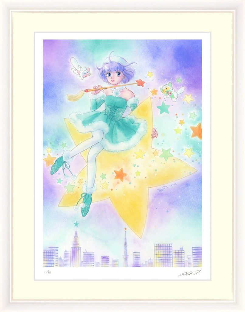  魔法の天使 クリィミーマミ 版画「Creamy Xmas 2021」30,800円 縦56×横45cm／エディション：100 ©ぴえろ