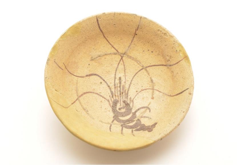 松坂城下町遺跡 エビの描かれた陶器皿