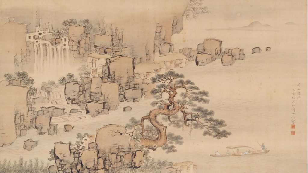 中林竹洞《前赤壁図》　江戸・天保10年（1839）