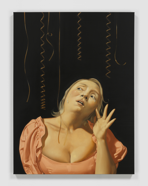 Anna Weyant, Girl Crying at a Party, 2021 Oil on canvas 48 x 36 x 1 1/2 inches Photo: Genevieve Hanson