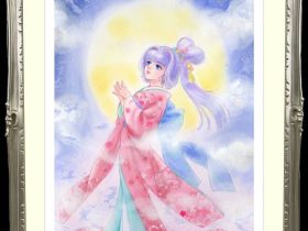 魔法の天使 クリィミーマミ 版画「Celestial Musicl -天の音色-」220,000円 縦77×横60cm／エディション：30 ©ぴえろ