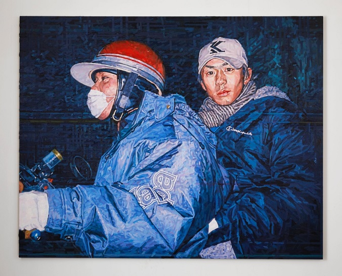 富田直樹 「土曜日」 2021, 181.8 x 227.3 cm, oil on canvas ©︎Naoki Tomita / MAHO KUBOTA GALLERY