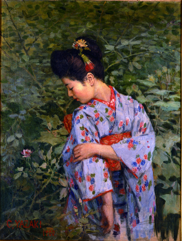 《秋の園》 矢崎千代二 1900年　横須賀美術館蔵
