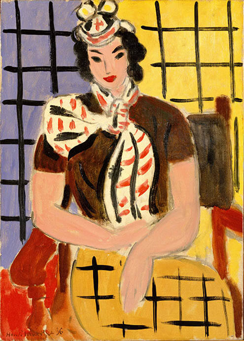 アンリ・マティス《襟巻の女》1936年　ポーラ美術館蔵
