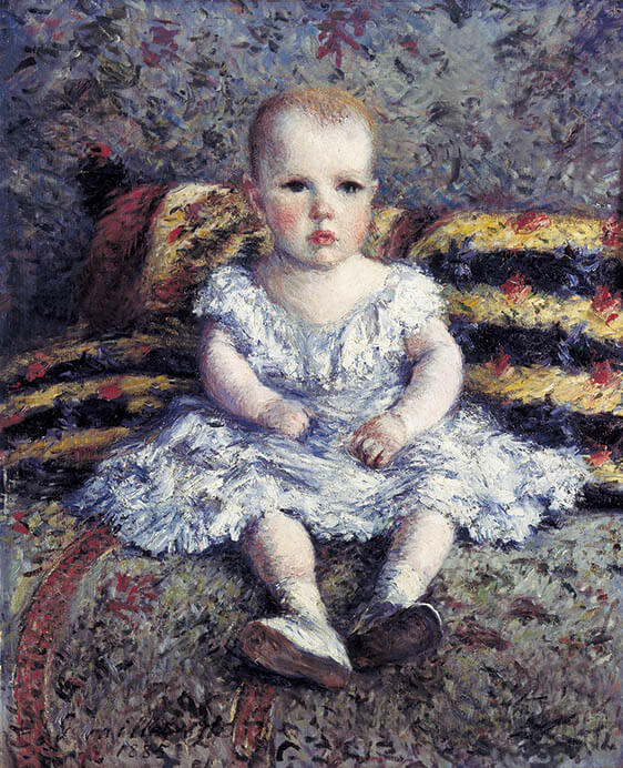 《子どものモーリス・ユゴーの肖像》ギュスターヴ・カイユボット　1885年　油彩・カンヴァス　73×60 cm ASSOCIATION DES AMIS DU PETIT PALAIS, GENEVE