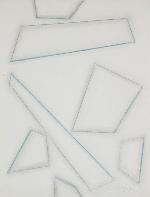 清川泰次《白の世界F6-73》1973年、世田谷美術館蔵