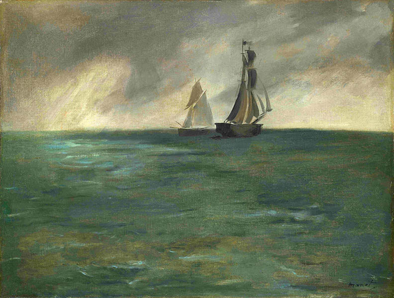 エドゥアール・マネ　《嵐の海》　1873年　油彩・カンヴァス　国立西洋美術館　旧松方コレクション