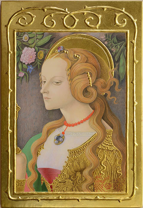 原画／カルロ・クリヴェッリ《マグダラのマリア（部分）》 1480年頃　十二芳明