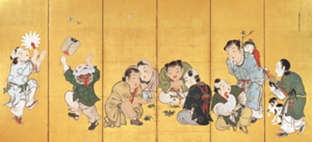 狩野典信《唐子遊図屏風》江戸時代（18世紀） 板橋区立美術館蔵