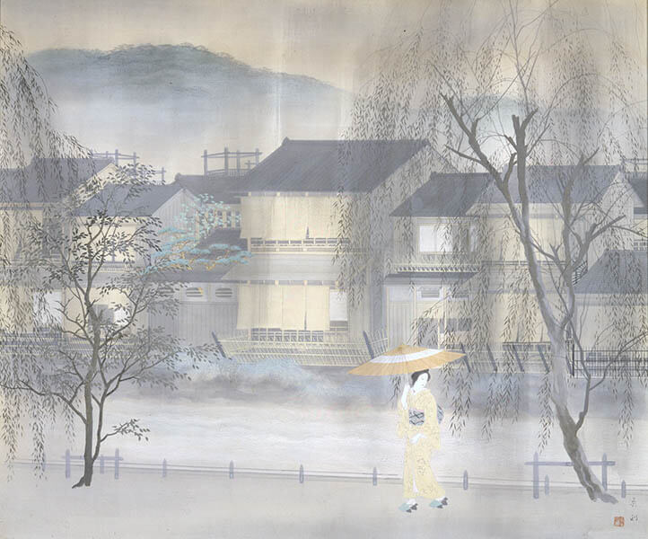 《祗園の雨》　1953年　三重県立美術館