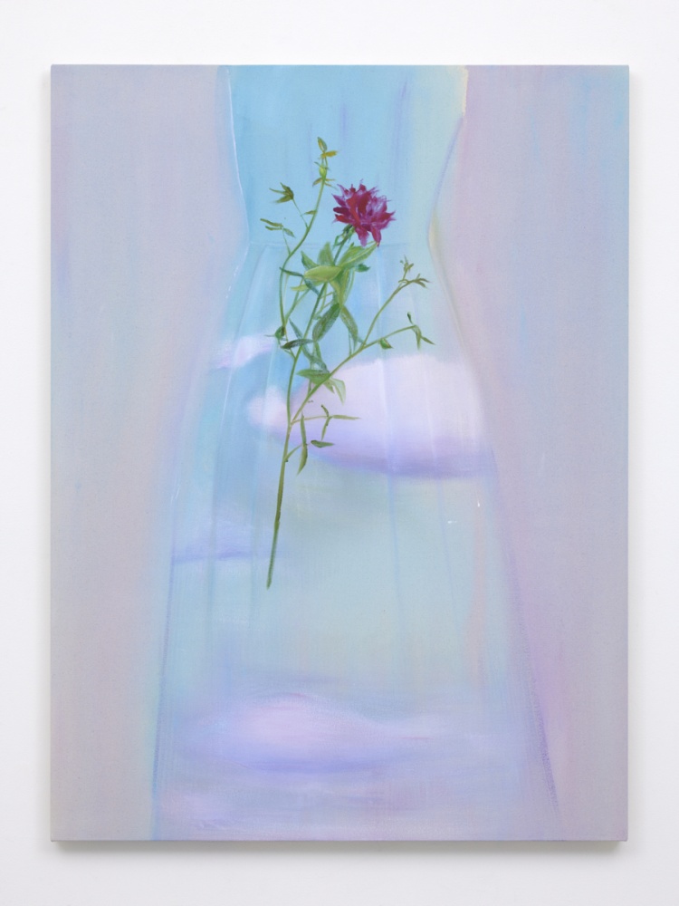 Cloud Dress and Rose Ⅴ 2022 acrylic and oil on canvas 130.5 x 97.1 cm ©Midori Sato
