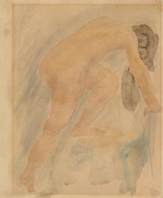 オーギュスト・ロダン《台の上に屈む裸婦》 制作年不詳（後期展示）