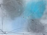 「心跡－紡Ⅰ」 2022年 和紙に墨、彩色 45 × 45 cm