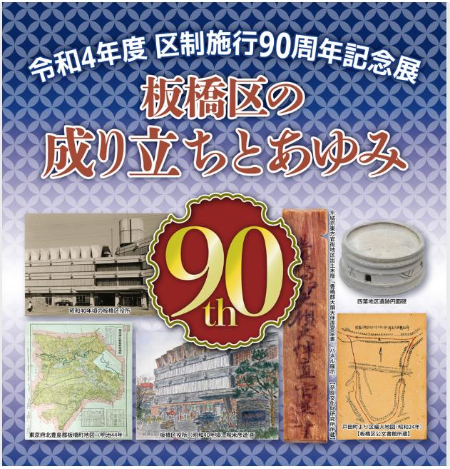 区制施行90周年記念展「板橋区の成り立ちとあゆみ」板橋区立郷土資料館