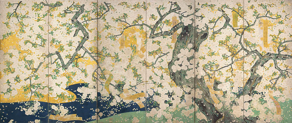 吉野龍田図　六曲一双のうち右隻　江戸時代　17世紀　 根津美術館