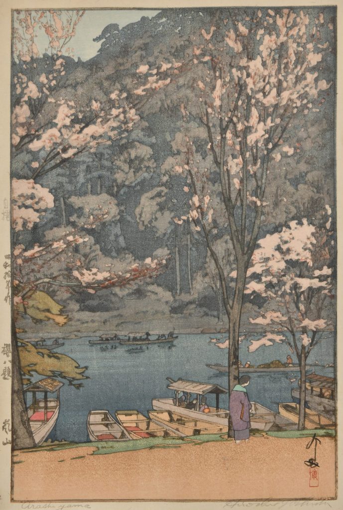 吉田博《櫻八題　嵐山》昭和10年（1935）千葉市美術館蔵