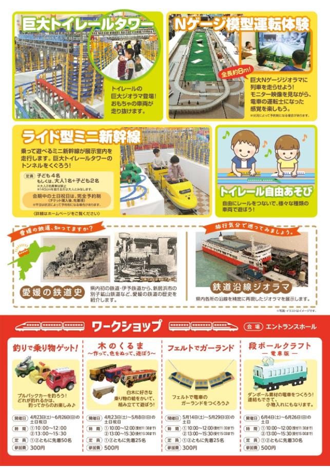 企画展「わくわく鉄道おもちゃパーク」愛媛県総合科学博物館