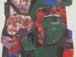 中本達也《残された壁（祭壇）》1967　油彩・紙／カンヴァス