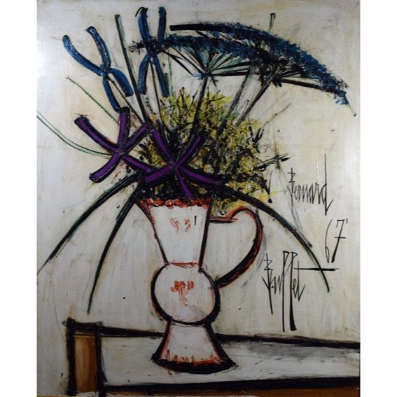「花瓶の花」40号 油彩