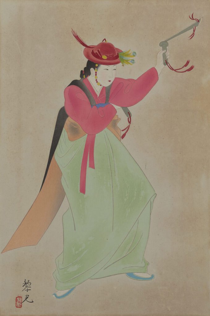 松田黎光《剣舞》1940年